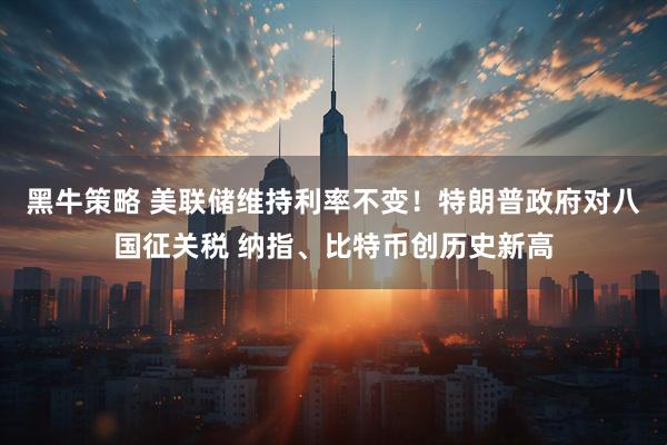 黑牛策略 美联储维持利率不变！特朗普政府对八国征关税 纳指、比特币创历史新高
